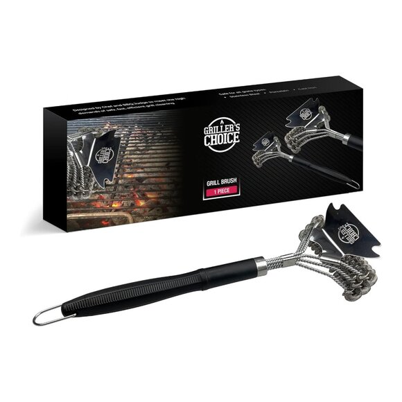 Grillers Choice Other - Grillers Choice Commercial Grill Brush - Bristle-Free Double Helix, Stainless St